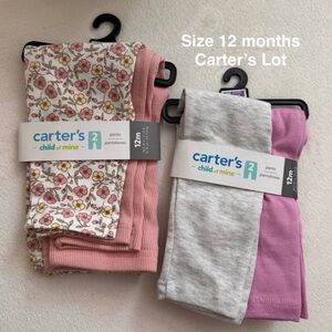 Carter's Child of Mine Baby Pants, 2-Pack, LOT, Size 12 months